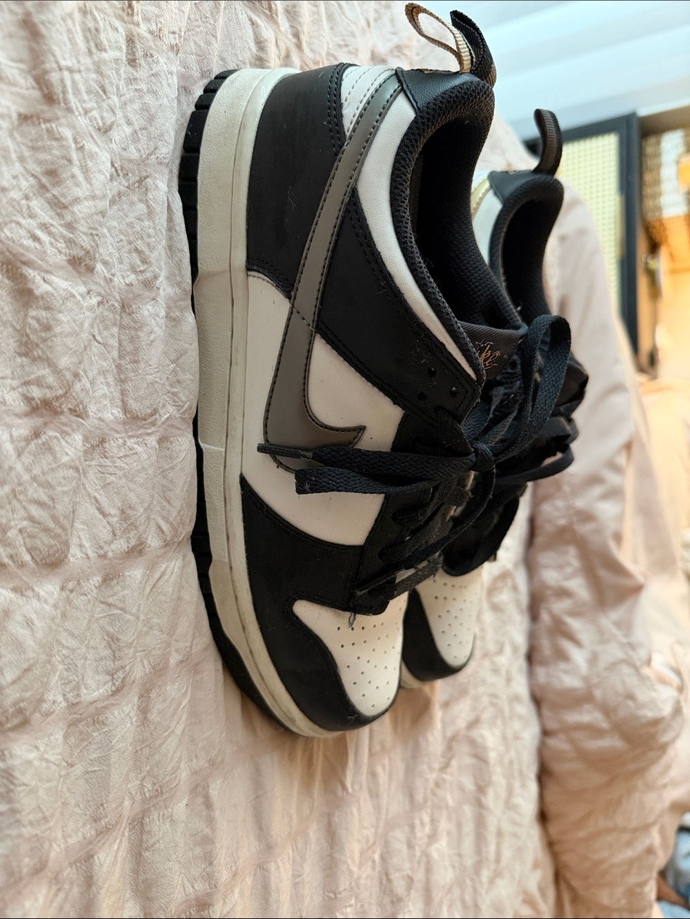 Nike Black and White Low-Top Swoosh Sneakers